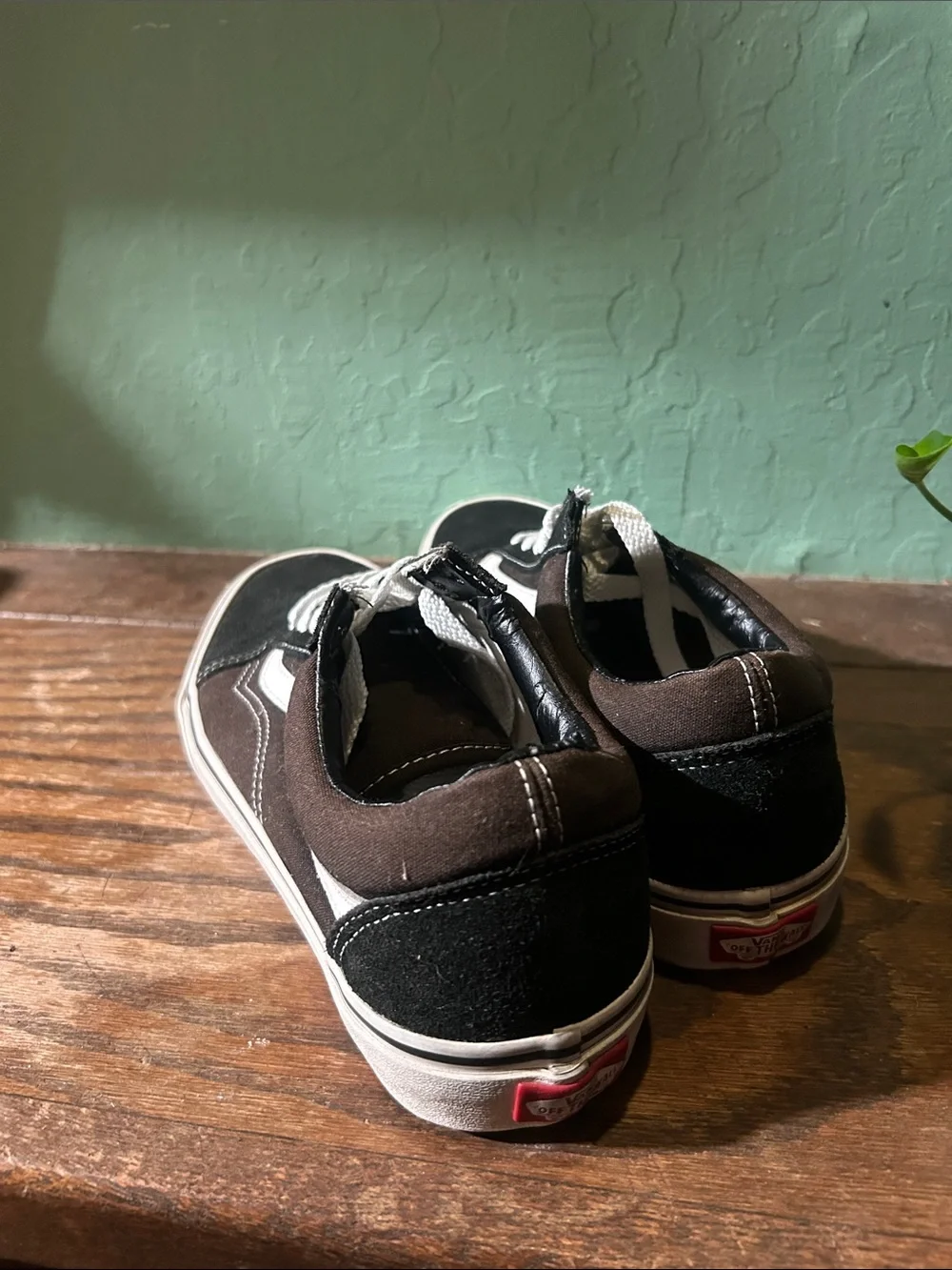 Vans Black and White Old Skool Low-Top Sneakers